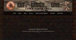 Desktop Screenshot of clocktowergrill.com