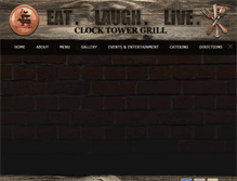 Tablet Screenshot of clocktowergrill.com